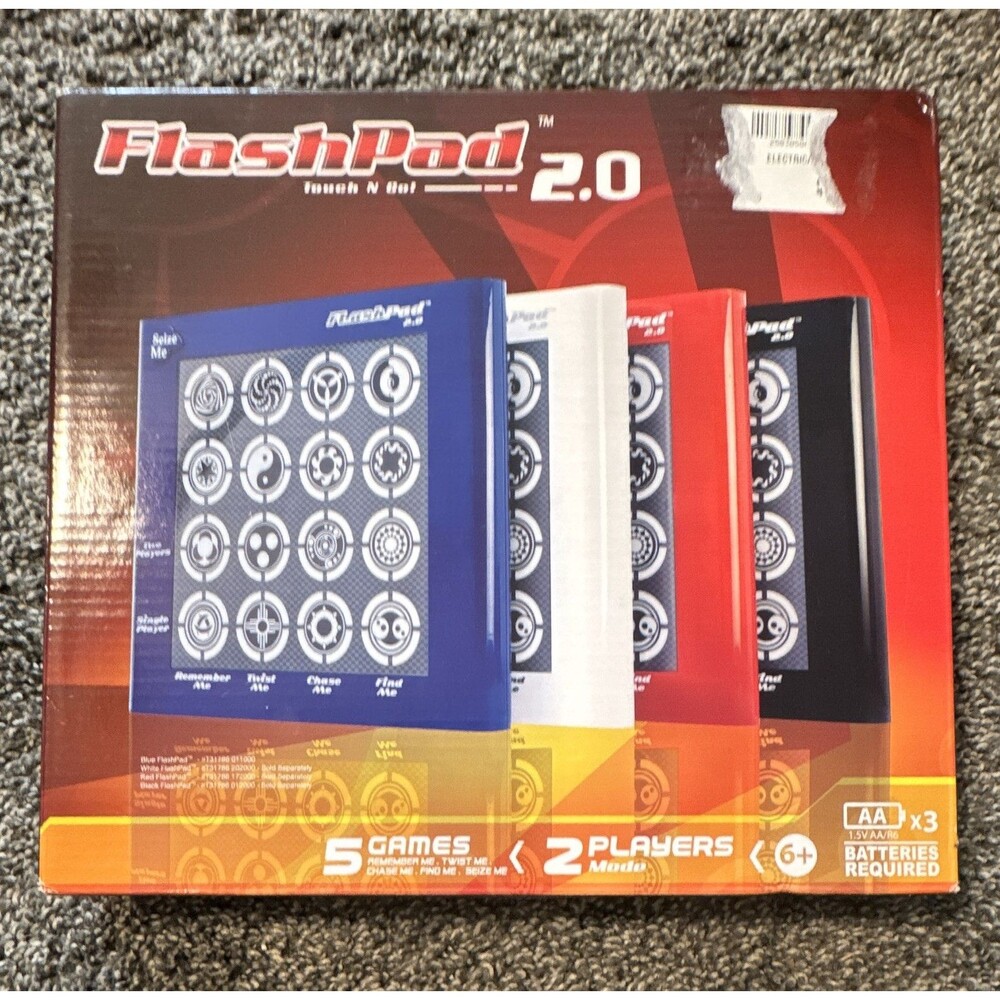 FlashPad 2.0 Handheld Electronic Game, 5 Games, 2 Players, Age 6+